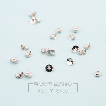 S925 Tremella blocking Joker simple earrings earrings special accessories for men and women