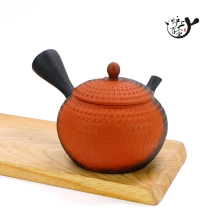 Japan imported often smooth burning Jade Guang Zhumud kiln change knife pattern seal cover side handle emergency teapot Japanese tea box