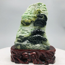 The source is straight for Chinas Big Four jade Lean in the Landscape as a 6 mountain jade pendulum 6 catty y186