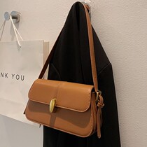 Cone Koery Genuine Leather Advanced Sensation Women Pack 2022 New Tide Bursting style Autumn Winter Retro Diagonal Satchel and Shoulder Armpit