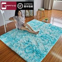 High-end brand ins Net red bedside carpet bedroom cute pink princess room large living room floor mat girl heart