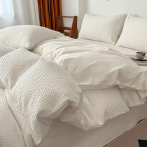 Paris about four pieces of full-cotton pure cotton water washing cotton light luxury beds on the wind bed