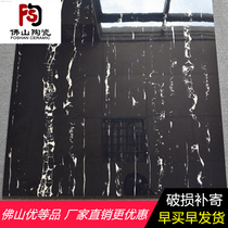 Black silver dragon tile 800X800 living room simple modern full cast glaze floor tiles Non-slip wear-resistant floor tiles wall tiles