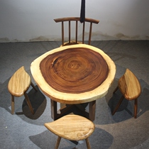 Size: 103*98*8 tea table table simple modern retro table calligraphy casual table