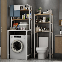 Washing machine rack floor-to-ceiling balcony open flip shelf toilet bathroom storage rack drum upper frame