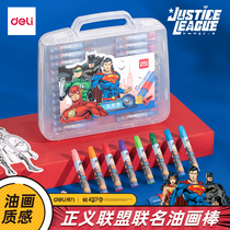 Able DC Justice Alliance Oil Painting Stick Crayons Children No Dirty Hands Color Drawing Elementary School Kids Kindergarten Special 36 24 24 Colors 12 Color Painted Fine Art Suit Paintbrush