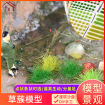 Building sand table model material DIY manual grass simulation micro landscape scene background simulation model grass cluster