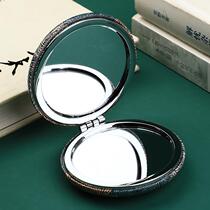 Small makeup mirror Xian tourist souvenir folding double-sided magnification portable bun mirror Birthday gift