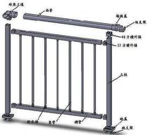 Fasteners Stamping Wrought iron cap connector Square tube assembly Fixed connector seat Corner square steel guardrail base