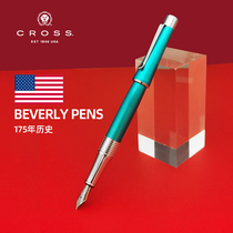 United States CROSS Gao Shi pen flagship store Beverly men and girls friends Retro high-end custom lettering Birthday gift writing practice business office student gift box Black ink