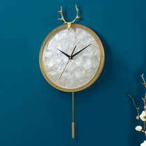 Pearl Bay Fashion Trim Watch Minimalist Clock Wall Hung Wall Modern Home Hanging Clock Living Room Net Red Light Extravagant Hanging Watch