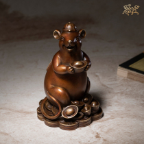 The master of the copper master all the copper ornaments Mouse Handicrafts home accessories living room ornaments