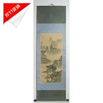 Japanese backflow old calligraphy and painting Qing Dynasty and the Republic of China Shenfeng silk book landscape painting calligraphy and painting hanging painting calligraphy and painting Chinese painting works scroll