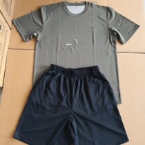 Short sleeve fitness suit summer round neck short sleeve single top T-shirt outdoor sports military training sweatshirt