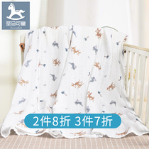 muslin gauze scarf summer thin newborn baby cotton blanket spring and autumn baby cover blanket swaddling