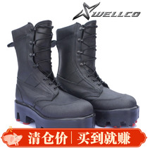 50% off clearance rare military version Wellco minesweeper boots bomb disposal boots Kevlar armor protection combat boots American production