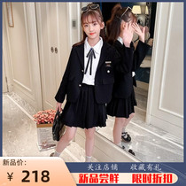 South Korean girls 2022 new jk uniforms suit Spring and autumn Yangqi Primary school Wind Girl College Wind skirts Three sets