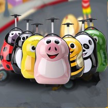 Cute children trolley box universal wheel cartoon suitcase travel box small tow box 18 inch girl ultra-light