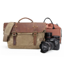 One-shoulder digital photography bag European and American retro waterproof batik cross canvas bag digital camera single reverse bag seven-color cotton