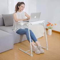 Movable bedside table Simple bed desk bedroom lazy table lifting folding computer home simple table