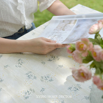 Tablecloth ins Wind Net red floral tea table book tablecloth hipster pastoral table fabric tablecloth household rectangle