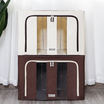 Oxford Bubbuyi steel frame containing box big number home clothing finishing case cotton quilts 100 Noblet toy storage box