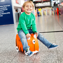 British Trunki childrens suitcase can sit in the riding box travel baby cartoon toy storage box boarding case