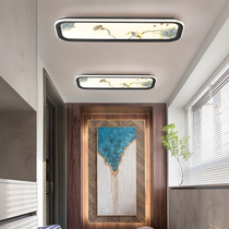 New Chinese strip suction top light bedroom lamp enamel color Chinese wind gangway Xuanguan Lamp minimalist creative living room lamp