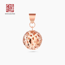 Old Silver Smith Hollowed-out Transfer Pearl Pendant 18K Gold Single Pendant Pendant Small Crowddesign K Gold Pendant Send Girlfriend Gift