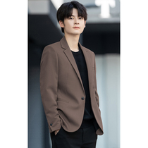 Casual Suit Men Suit Fall Korean Version Business Positive Dress Superior Sensation Ruffling Handsome with a small western suit jacket jacket