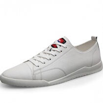 Spring 2020 small white shoes men and Korean edition of trend white shoes men shoes flat leather summer shoes