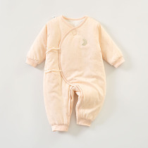 Beiyiner newborn clothes jumpsuit autumn and winter baby cotton thickened baby ha clothes climbing clothes cotton clothes