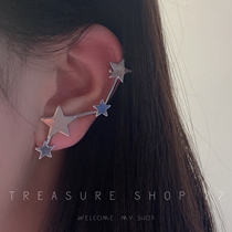 Selling Starlight: Lukewarm Wind Female Personality Pentacle Star Ear Bone Clip Integrated Pentagram Ear Accessories Sweet