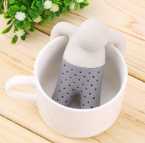 Creative Mr Tea maker Tea Tea maker Tea filter Tea little man Tea leak food grade high temperature resistant silicone Tea filter