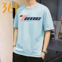 361 Sports Short Sleeve Men 2022 Summer New Round Collar Breathable Cotton T-shirt Loose Casual Half Sleeve Blouse Mens Clothing