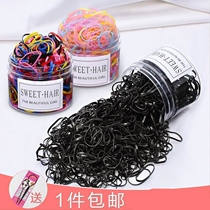 Universal rubber band elastic thickened high elastic tie hair thickened color little girl black tie braids new