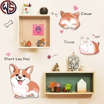 Pet shop creative cute dog wall stickers glass door window background wall personality decorations self-adhesive stickers