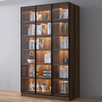 Bookcase floor-to-ceiling glass door storage bookshelf simple modern office wall cabinet combination living room bookcase
