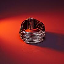  Sister Ling overseas Amoy Spanish niche brand UNOde50 multi-layer silver tube leather rope bracelet handmade original