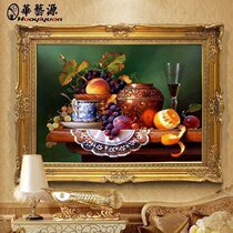 European style hand-painted oil painting living room American porch wall decoration painting horizontal restaurant murals bedroom hanging painting fruit customization