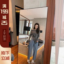 Mrs. Qian Sydney custom design sense solid color base shirt female word collar loose long sleeve T-shirt heart top tide