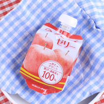 Export Japanese snack jelly star Red Apple can suck juice jelly apple flavor 165g bag