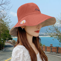 Fisherman Hat Womens Summer Sun Protection Sun Hat With Large Hat Peak Shade early spring Spring autumn Great along the anti-UV sun hat