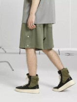 BONELESS thin suede breasted shorts Tide brand streamer lace-up five-point pants men loose