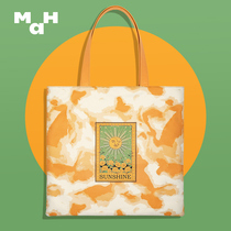 MAH SUNSHINE Totbag 2022 New Fashion Single Shoulder Bag Ins Illustrator Bag student womens casual bag