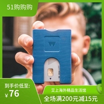 Dutch Walter Wallet Bank Credit Card Package Anti-theft Mini clip portable card Pack metal Air aluminum