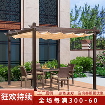 Grape frame aluminum alloy awning outdoor courtyard pavilion Pavilion yard Pavilion tent villa garden outdoor flower shelf