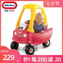 American imported little Tektronix childrens four-wheeled small motorhome Naughty Castle princess car Playground stroller sliding toy car