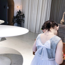 City of beauty girl baby vest dress gauze dress summer new girl dress back big butterfly