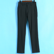 Mens U series spring mens casual high waist leg repair small pants leg edition trousers 734